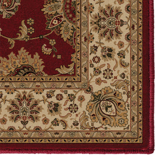 Orian Rugs Orwell Ballentine Burgundy Area Rug Close Up