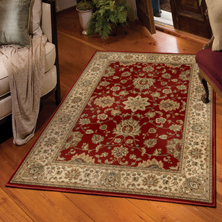 Orian Rugs Orwell Ballentine Burgundy Area Rug Room Scene Feature