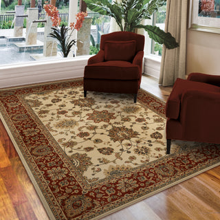 Orian Rugs Orwell Ballentine Ivory Area Rug Room Scene