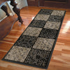 Orian Rugs Orwell Dark Domino Gray Area Rug Room Scene Runner