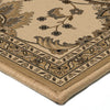 Orian Rugs Orwell Leafpoint Ivory Area Rug Corner Shot