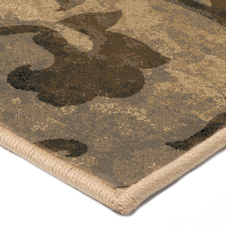 Orian Rugs Orwell Vintage Stalk Beige Area Rug Corner Shot