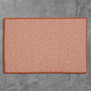 Colonial Mills Outdoor Houndstooth Tweed OT19 Orange Area Rug main image