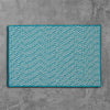 Colonial Mills Outdoor Houndstooth Tweed OT57 Turquoise Area Rug main image