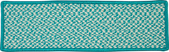 Colonial Mills Outdoor Houndstooth Tweed OT57 Turquoise Area Rug main image