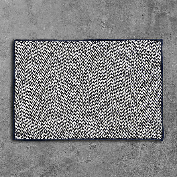 Colonial Mills Outdoor Houndstooth Tweed OT59 Navy Area Rug main image