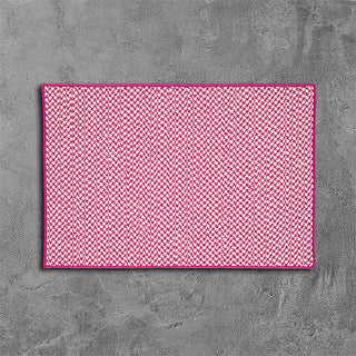 Colonial Mills Outdoor Houndstooth Tweed OT78 Magenta Area Rug main image