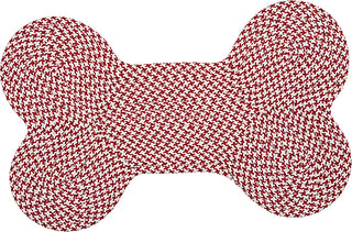 Colonial Mills Outdoor Houndstooth Tweed OT79 Sangria Area Rug Free Form