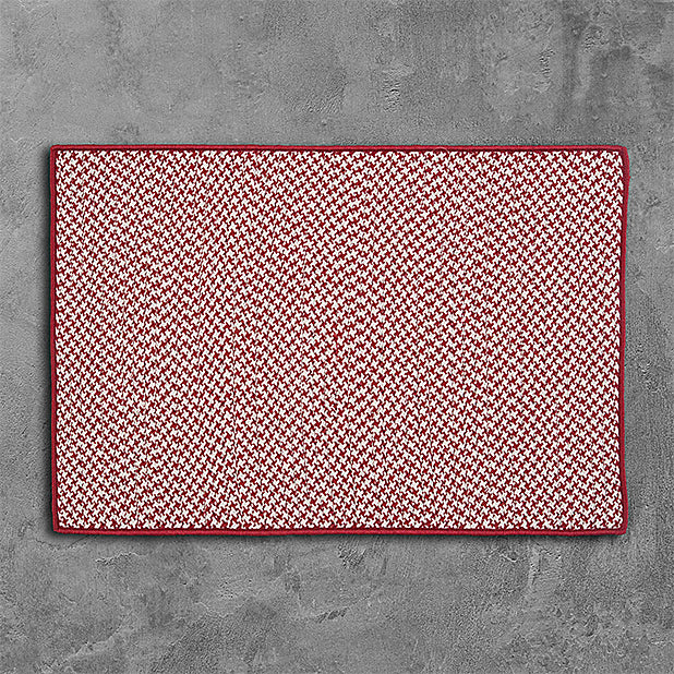 Colonial Mills Outdoor Houndstooth Tweed OT79 Sangria Area Rug main image