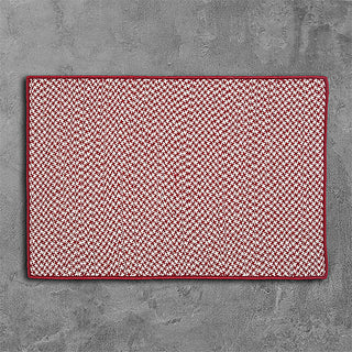 Colonial Mills Outdoor Houndstooth Tweed OT79 Sangria Area Rug main image