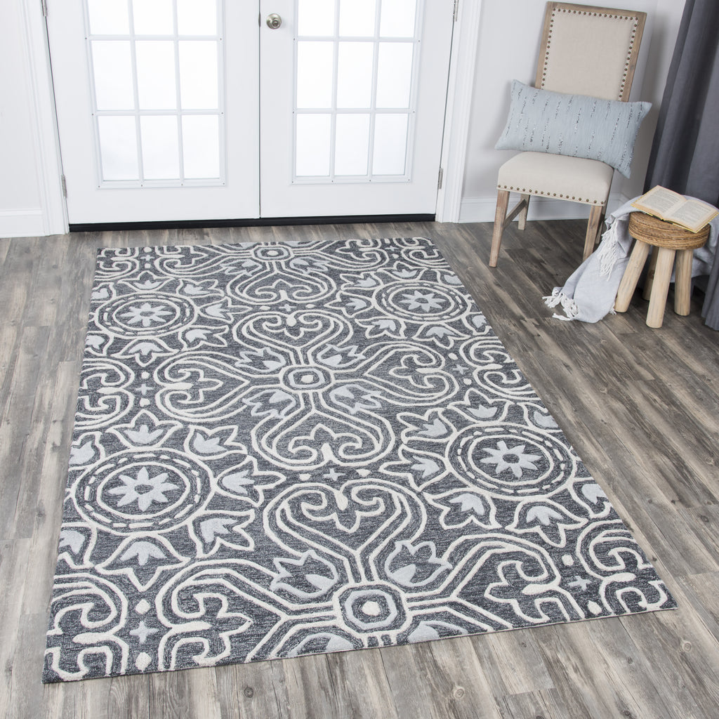 Rizzy Opulent OU957A Gray Area Rug  Feature