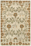 LR Resources Ousha 04422 Natural / Rust Hand Knotted Area Rug 4' X 6'