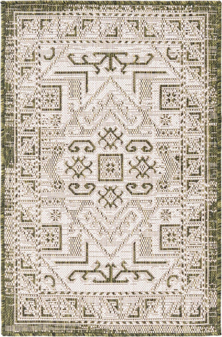 Unique Loom Outdoor Aztec T-KZOD16 Green Area Rug main image