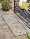 Unique Loom Outdoor Aztec T-KZOD16 Green Area Rug Runner Lifestyle Image