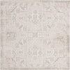 Unique Loom Outdoor Aztec T-KZOD16 Light Gray Area Rug Square Top-down Image