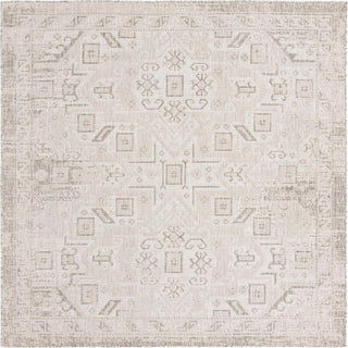 Unique Loom Outdoor Aztec T-KZOD16 Light Gray Area Rug Square Top-down Image