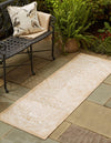 Unique Loom Outdoor Aztec T-KZOD16 Natural Area Rug Runner Lifestyle Image