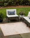 Unique Loom Outdoor Aztec T-KZOD16 Natural Area Rug Square Lifestyle Image