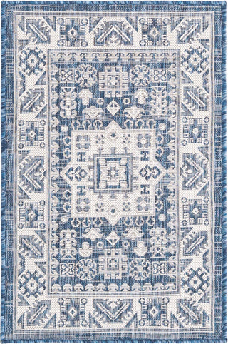 Unique Loom Outdoor Aztec T-KZOD17 Blue Area Rug main image