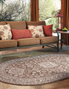 Unique Loom Outdoor Aztec T-KZOD17 Brown Area Rug Oval Lifestyle Image