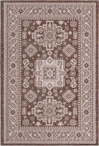 Unique Loom Outdoor Aztec T-KZOD17 Brown Area Rug main image