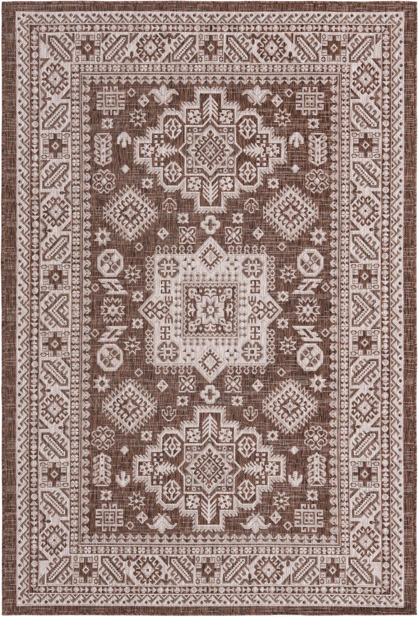 Unique Loom Outdoor Aztec T-KZOD17 Pink Area Rug – Incredible Rugs and ...