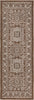 Unique Loom Outdoor Aztec T-KZOD17 Brown Area Rug Runner Top-down Image