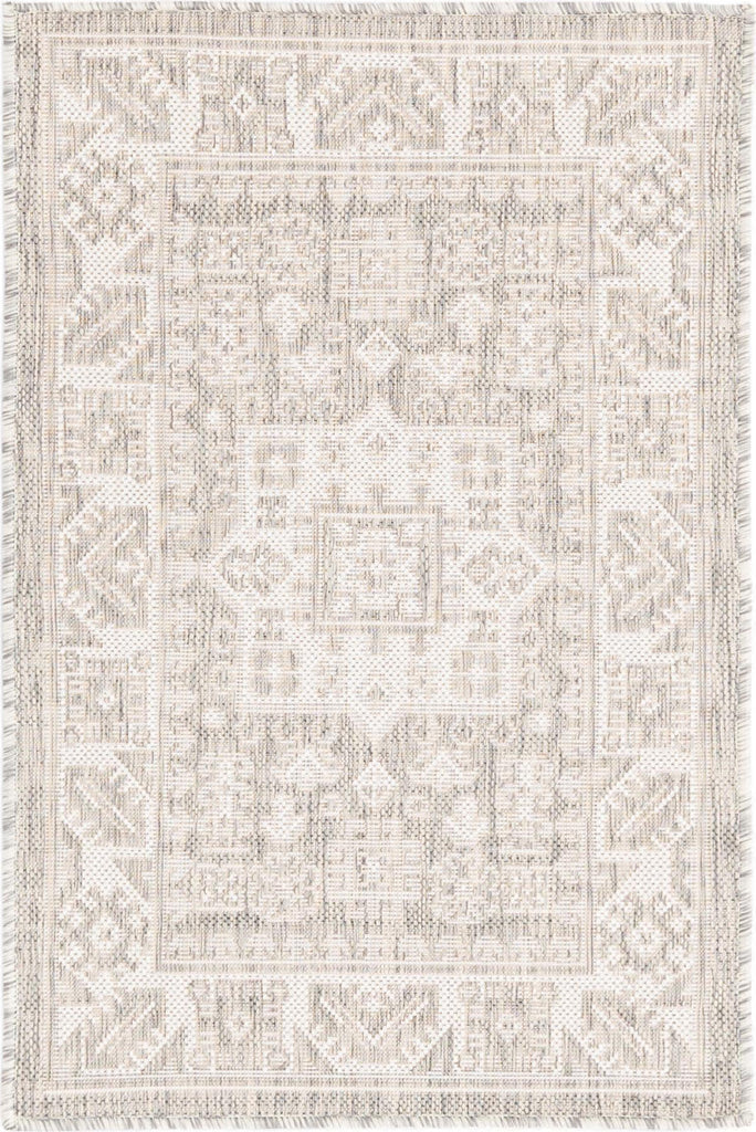 Unique Loom Outdoor Aztec T-KZOD17 Light Gray Area Rug main image