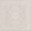 Unique Loom Outdoor Aztec T-KZOD17 Light Gray Area Rug Square Top-down Image