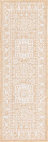 Unique Loom Outdoor Aztec T-KZOD17 Natural Area Rug Runner Top-down Image