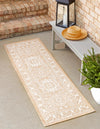Unique Loom Outdoor Aztec T-KZOD17 Natural Area Rug Runner Lifestyle Image