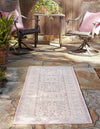 Unique Loom Outdoor Aztec T-KZOD17 Pink Area Rug Runner Lifestyle Image