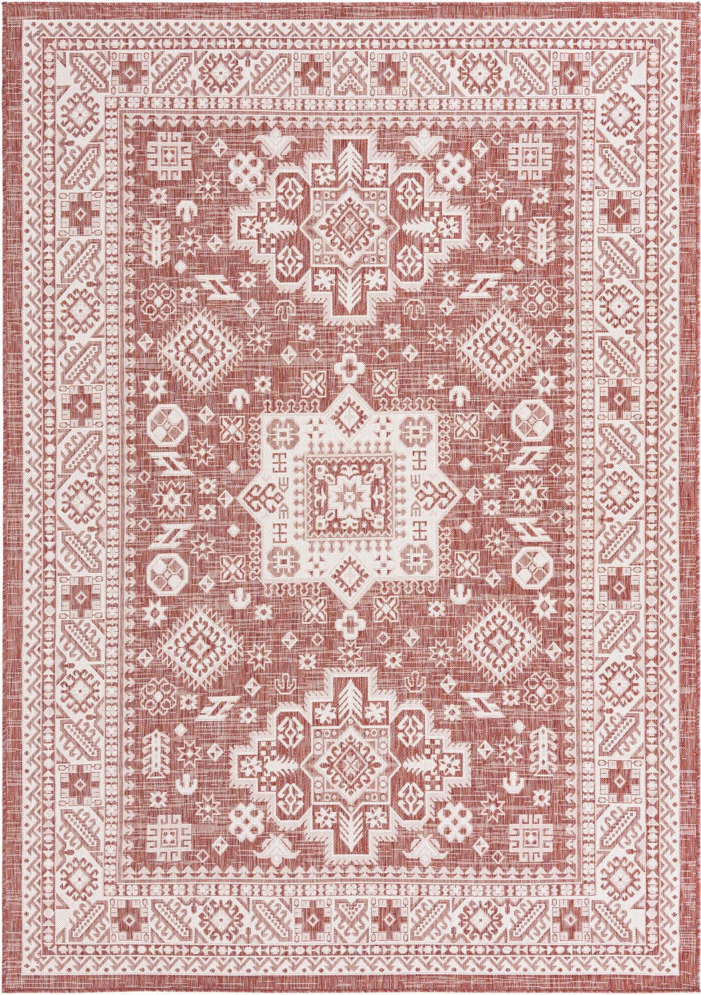 Unique Loom Outdoor Aztec T-KZOD17 Charcoal Gray Area Rug – Incredible ...