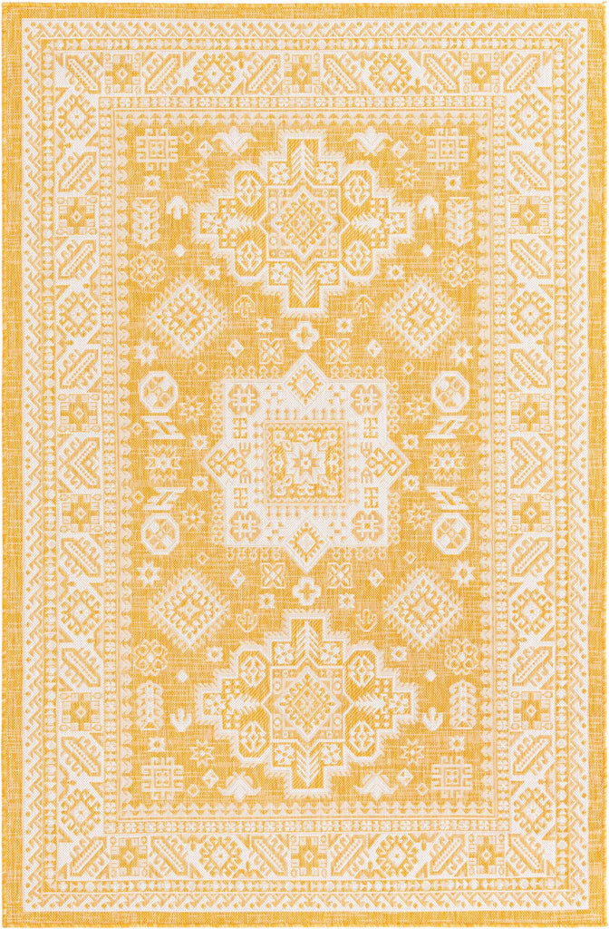 Unique Loom Outdoor Aztec T-KZOD17 Yellow Area Rug main image