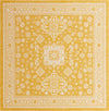 Unique Loom Outdoor Aztec T-KZOD17 Yellow Area Rug Square Top-down Image