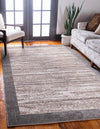 Unique Loom Outdoor Border T-AHENK-LAGOS-F872A Brown Area Rug Rectangle Lifestyle Image Feature