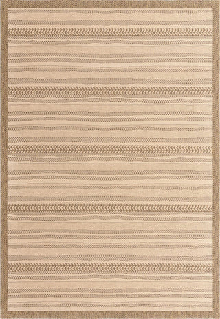Unique Loom Outdoor Border T-KOZA-20307A Beige Area Rug main image