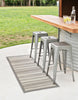 Unique Loom Outdoor Border T-KOZA-20307A Gray Area Rug Runner Lifestyle Image