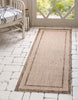 Unique Loom Outdoor Border T-KOZA-20413A Beige Area Rug Runner Lifestyle Image