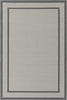 Unique Loom Outdoor Border T-KOZA-20413A Gray Area Rug main image