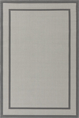 Unique Loom Outdoor Border T-KOZA-20413A Gray Area Rug main image