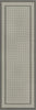 Unique Loom Outdoor Border T-KOZA-20413A Gray Area Rug Runner Top-down Image