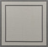 Unique Loom Outdoor Border T-KOZA-20413A Gray Area Rug Square Top-down Image