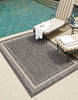 Unique Loom Outdoor Border T-KOZA-20597B Area Rug Rectangle Lifestyle Image