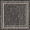 Unique Loom Outdoor Border T-KOZA-20597B Area Rug Square Top-down Image