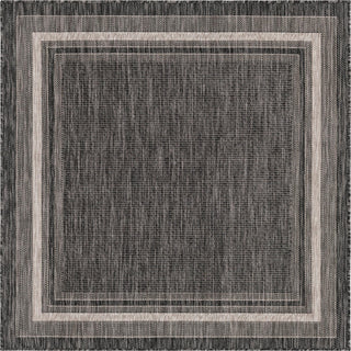 Unique Loom Outdoor Border T-KOZA-20597B Area Rug Square Top-down Image
