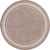 Unique Loom Outdoor Border T-KOZA-20597B Brown Area Rug Round Lifestyle Image