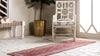 Unique Loom Outdoor Border T-KOZA-20597B Rust Red Area Rug Runner Lifestyle Image