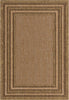 Unique Loom Outdoor Border T-KOZA-K3012A Light Brown Area Rug main image