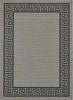 Unique Loom Outdoor Border T-KOZA-K3040A Gray Area Rug main image
